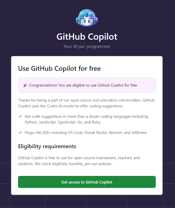 Github copilot approval confirmation