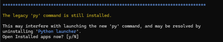 Windows Terminal delete deprecated Python Launcher
