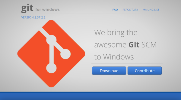 Git for Windows home page